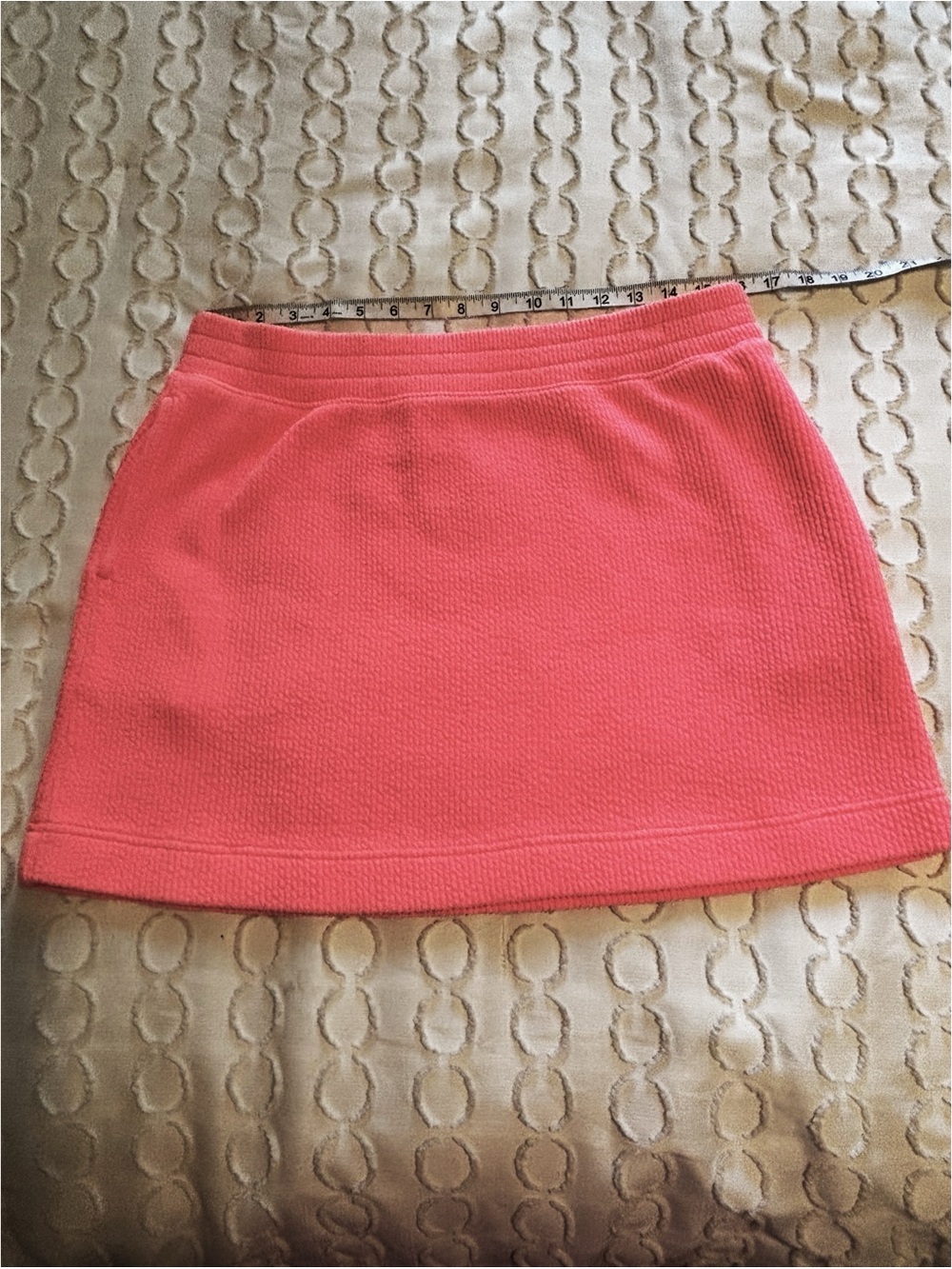 Aerie Wonder Ribbed Knit Mini Skirt Neon Pink NWT size Large - Picture 3 of 8